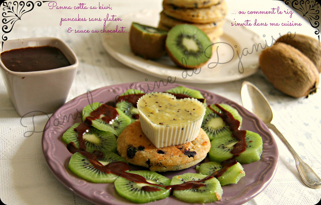 Panna cotta au kiwi, pancakes sans gluten & sauce au chocolat… – Vegan