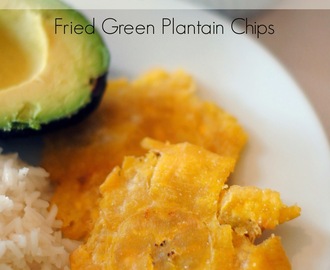Patacones (Fried Green Plantain Chips)