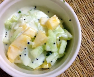 Pineapple Raita and Pineapple Salad - 2 ways to use Pineapple | Quick Side dish for Pulav and Biryani