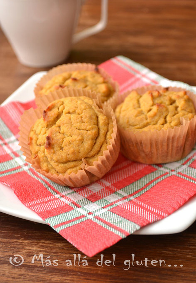 Muffins con Quinua y Zanahoria (Receta GFCFSF, Vegana)