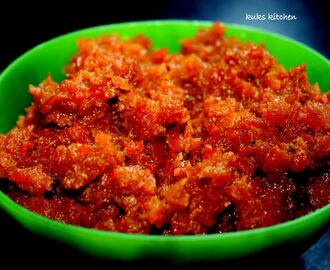 Carrot halwa  |  Gajar-ka-halwa : using pressure cooker, hob or microwave oven  |  Kukskitchen