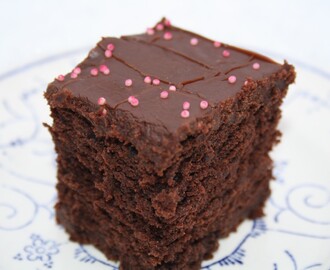 Fløyelsmyk sjokoladekake