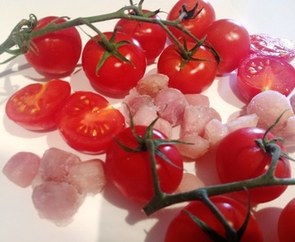 Thakkali charu (Tomato Rasam) with cherry tomatoes – comfort at it best