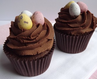 Chocolate Easter Nest Cupcakes