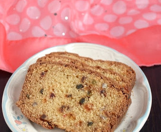 Tutti frutti Cake recipe with almonds | Fruits and Nuts Cake Recipe | Snack Cake | Bakery style tea cake (using loaf pan)