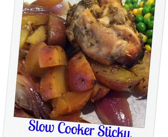 Slow Cooker Sticky Chicken & Potato Bake