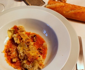 Tortellini rellenos de Gorgonzola y nueces, pasta fresca de Giovanni Rana