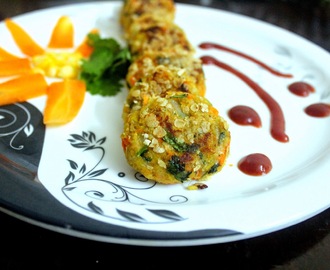Corn and Carrot Patties- A guilt free snack