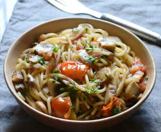 Spicy Mushroom Spaghetti Recipe