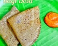 Fermented Ragi Dosa – Finger Millet Dosa with Urad dal (Keppai Dosa)
