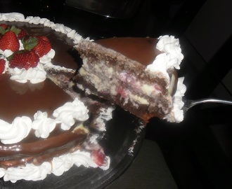 Aniversário da minha mãe e mais um bolo feito por mim.
