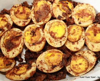 Guddu Vepudu ~ Masala Boiled Egg Fry