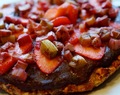 Ernæringsforbedret jordbær/rabarber tærte