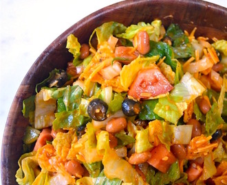 Tex-Mex Salad with Ranch-Style Beans & Homemade Dressing
