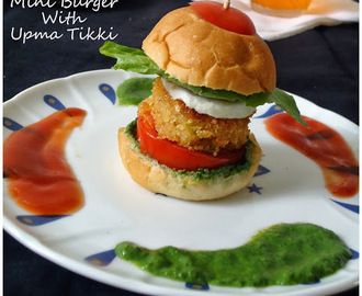 Mini Buger With Rawa Tikki | Easy Burger Recipe | Healthy Burger Recipe