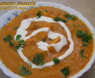 Paneer butter masala / restaurant style paneer butter masala / step by step pictures
