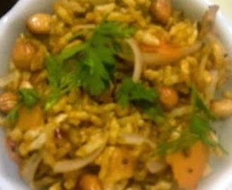 Puffed rice upma / Kadle Puri Snack