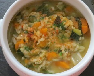 Sopa minestrone amb arròs