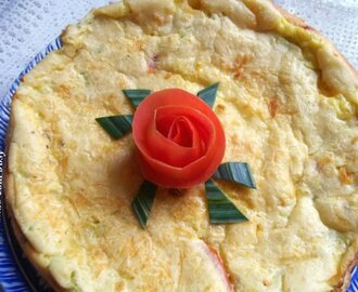 Torta de Alho Poró e Tomate/Dica Maria Mole