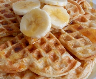 Waffles o Gofres de Plátano para el #DiaDelGofre