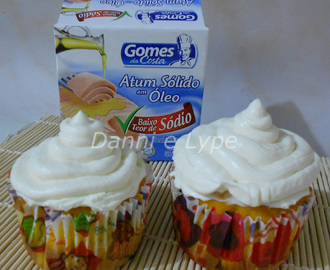 Cupcake Salgado de Cenoura com Atum