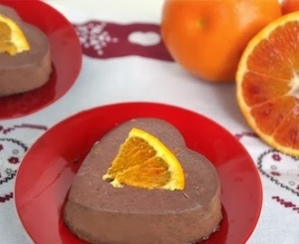 Πανακότα με σοκολάτα και πορτοκάλι