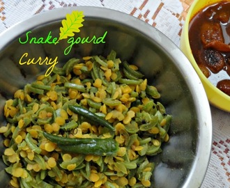 Snake Gourd Curry/Easy SideDish Recipe/புடலங்காய் துவட்டல்