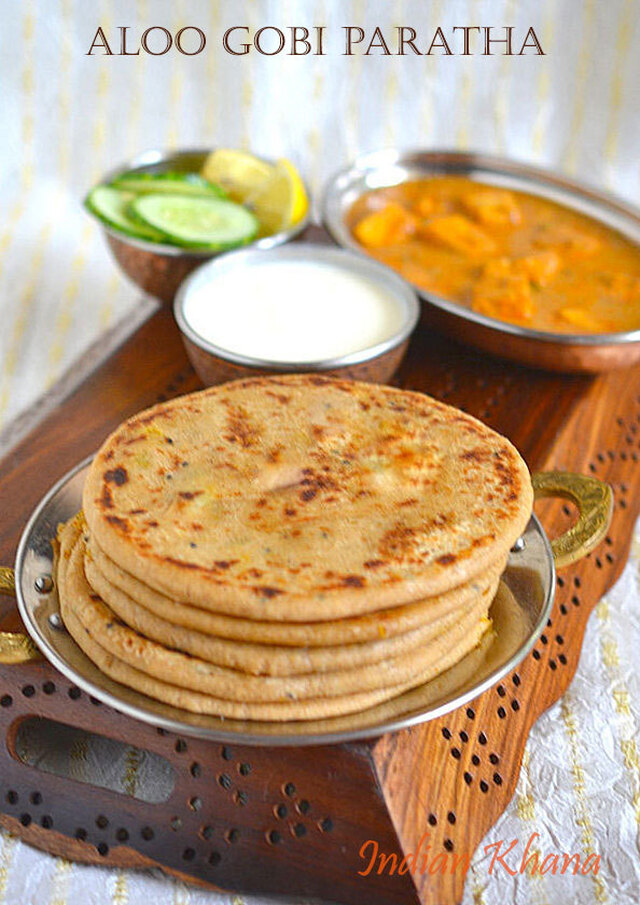 Aloo Gobi (Gobhi) Paratha | Paratha Recipes