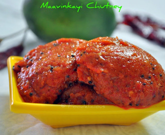 My First Post- Maavinkayi Chutney ( Raw Mango Chutney )| Karnataka Cuisine