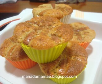 Muffin (e não Cupcake) de Banana, Maçã e Canela
