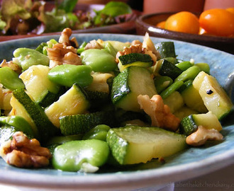 Broad Bean & Courgette Salad