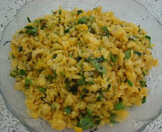 Batata Powa/Aloo Poha/ Potatoes and flattened Rice