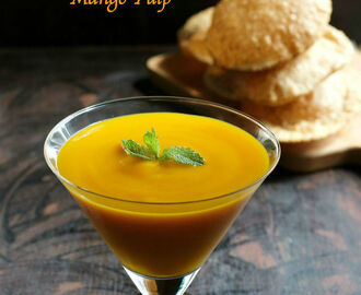 Aamras Puri Recipe | How to make Aamras Puri | Poori with Mango Pulp | Deep Fried Indian Bread with Sweet Mango Sauce