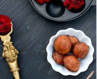 Easy 20 minute Unniappam ~ Deep Fried Rice Flour Pancakes Sweetened with Jaggery | Kerala Sadya Recipes