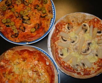 Pizzas rápidas… 3 opciones para elegir
