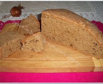 Ψωμί ολικής με λιγότερη μαγιά, χωρίς ζύμωμα