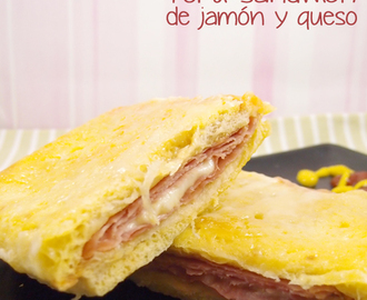 Torti-Sandwich de jamón y queso al papillote