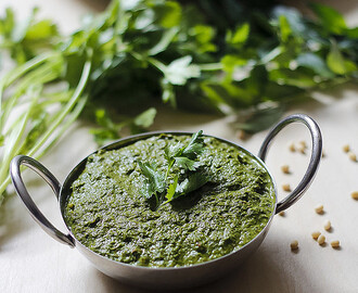 Coriander Chutney | Kothamalli chutney | Kothamalli thuvayal | How to prepare coriander chutney | Chutney recipes | Side dish for idli or dosa