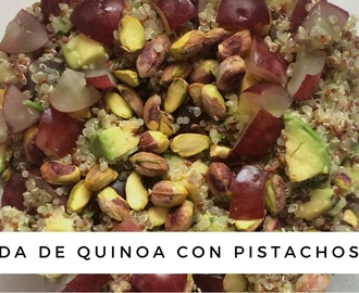 Quinoa: truco para cocinarla bien. Ensalada de quinoa con pistachos y uvas