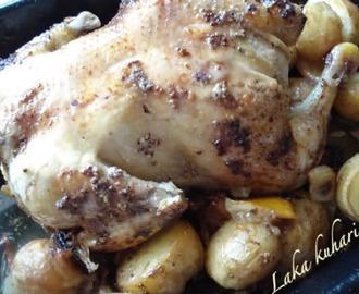 Pečeni picek s umakom od povrća :: Roasted chicken with vegetable gravy