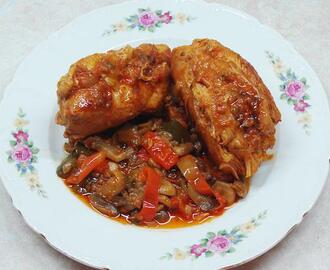 Κοτόπουλο με μανιτάρια (κατσαρόλας)