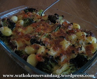 Recept: Ovenschotel broccoli, wortel en krieltjes