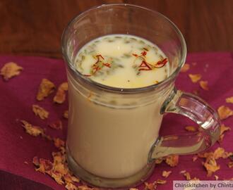 Holi Special: Thandai – rose, milk, almond and spice mixed drink