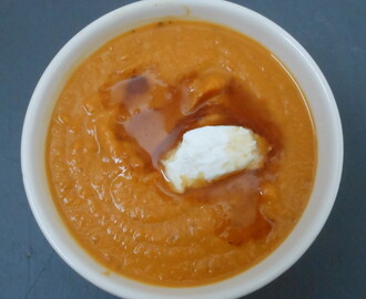 Roasted sweet potato & coconut soup