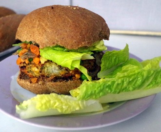 Χορτοφαγικό Burger Με Μπιφτέκι Από Ρεβίθια