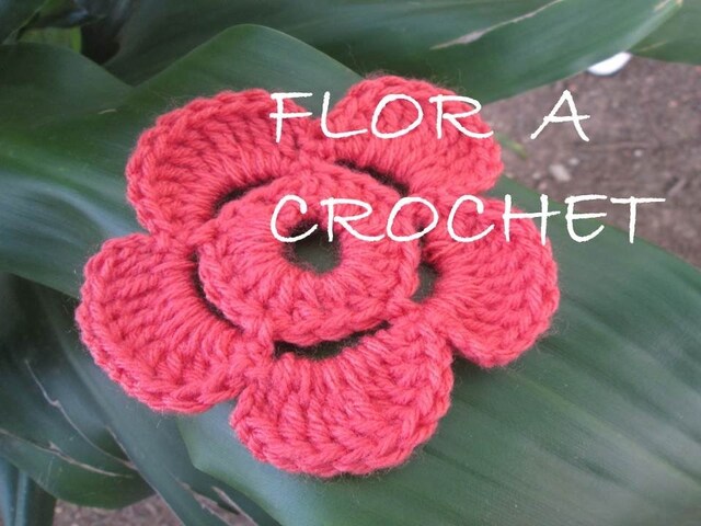 Flor de Crochet - Ganchillo 5 petalos TUTORIAL Paso a paso