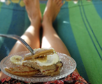 Havermout-pannenkoeken met honing & banaan voor luie dagen