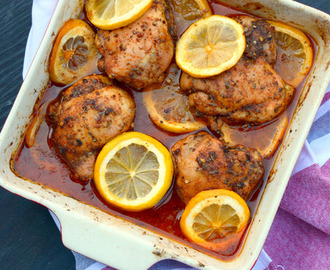 Mediterranean Spiced Lemon Roasted Chicken