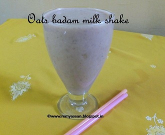 Oats badam milk shake