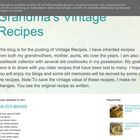 Grandma's Vintage Recipes